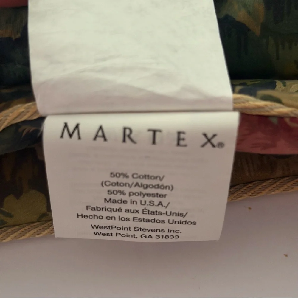 Martex Floral Pillow Sham in Green and Rose